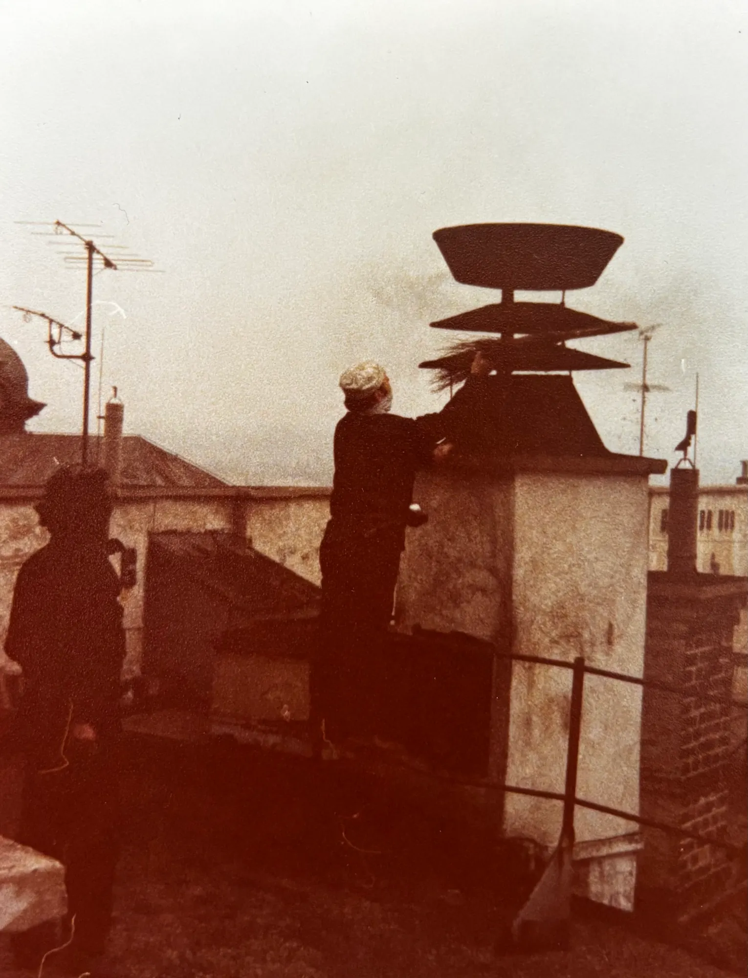 Historisches Archivbild des Rauchfangkehrerbetriebs Hotzy